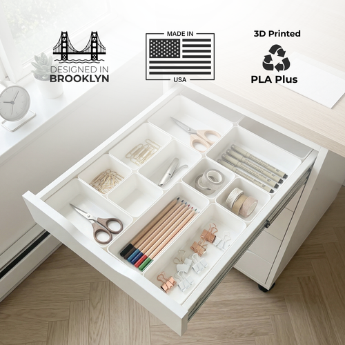 IKEA ALEX Drawer Insert Organizer | Desk Drawer Organizer for Stationery, Beauty & Home Office – Top Drawer