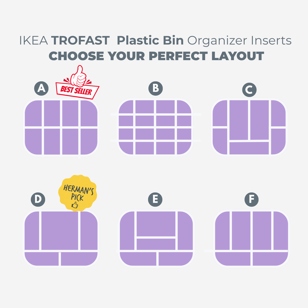 IKEA TROFAST Modular Organizer Inserts | Lego, Toys & Kids Room Storage Solution