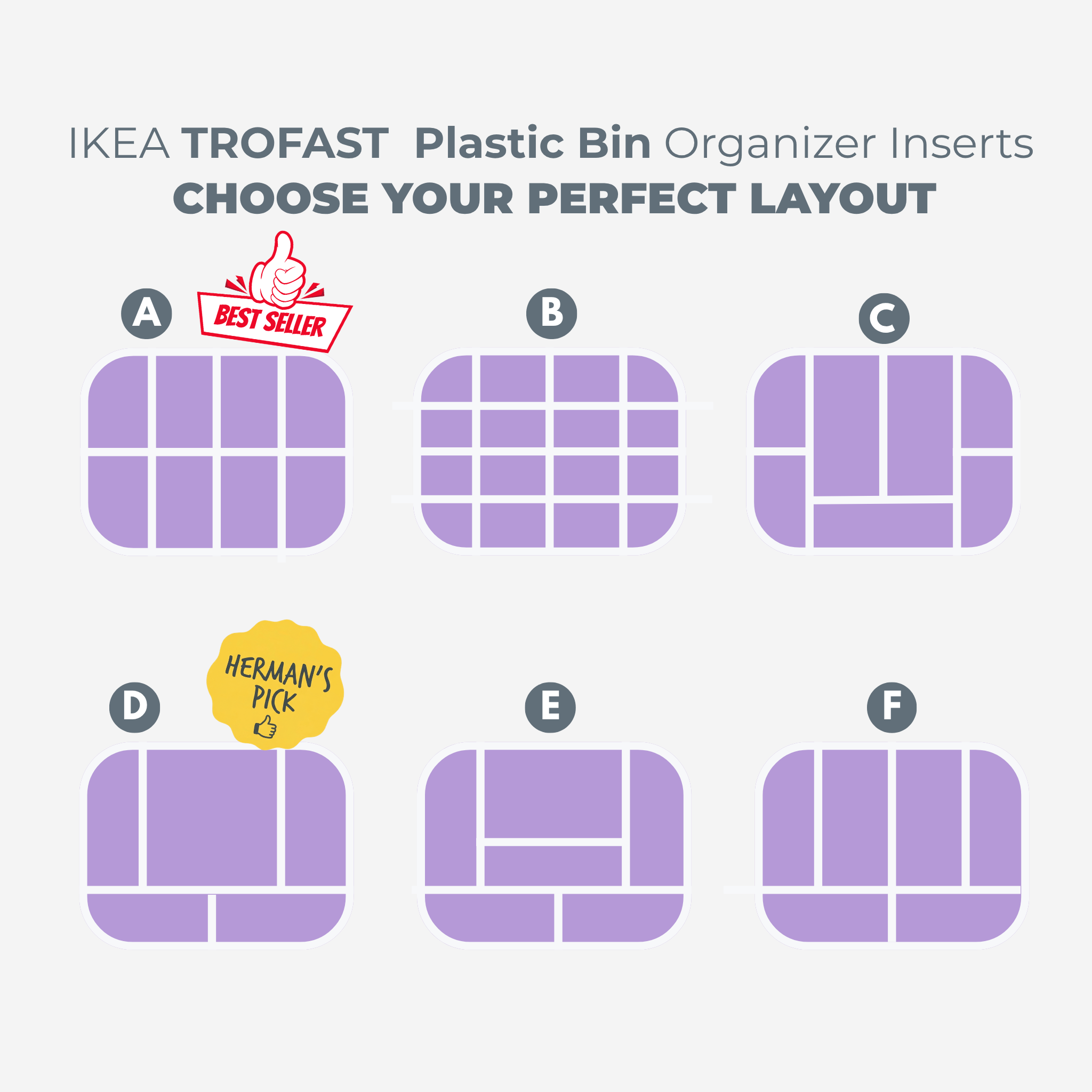 IKEA TROFAST Modular Organizer Inserts | Lego, Toys & Kids Room Storage Solution