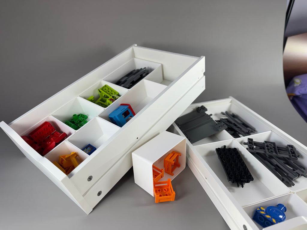 IKEA ALEX Bottom Drawer Organizer Inserts | Desk Drawer Dividers for Makeup, Office & Craft Storage | 3D Printed Modular