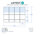 ALEX 6-Drawer Layout A