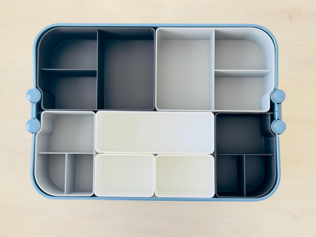 Craft Cart Organizer for IKEA Raskog | Modular Storage Bins for Sewing, Painting & Scrapbooking Supplies, Mobile Craft Room Cart