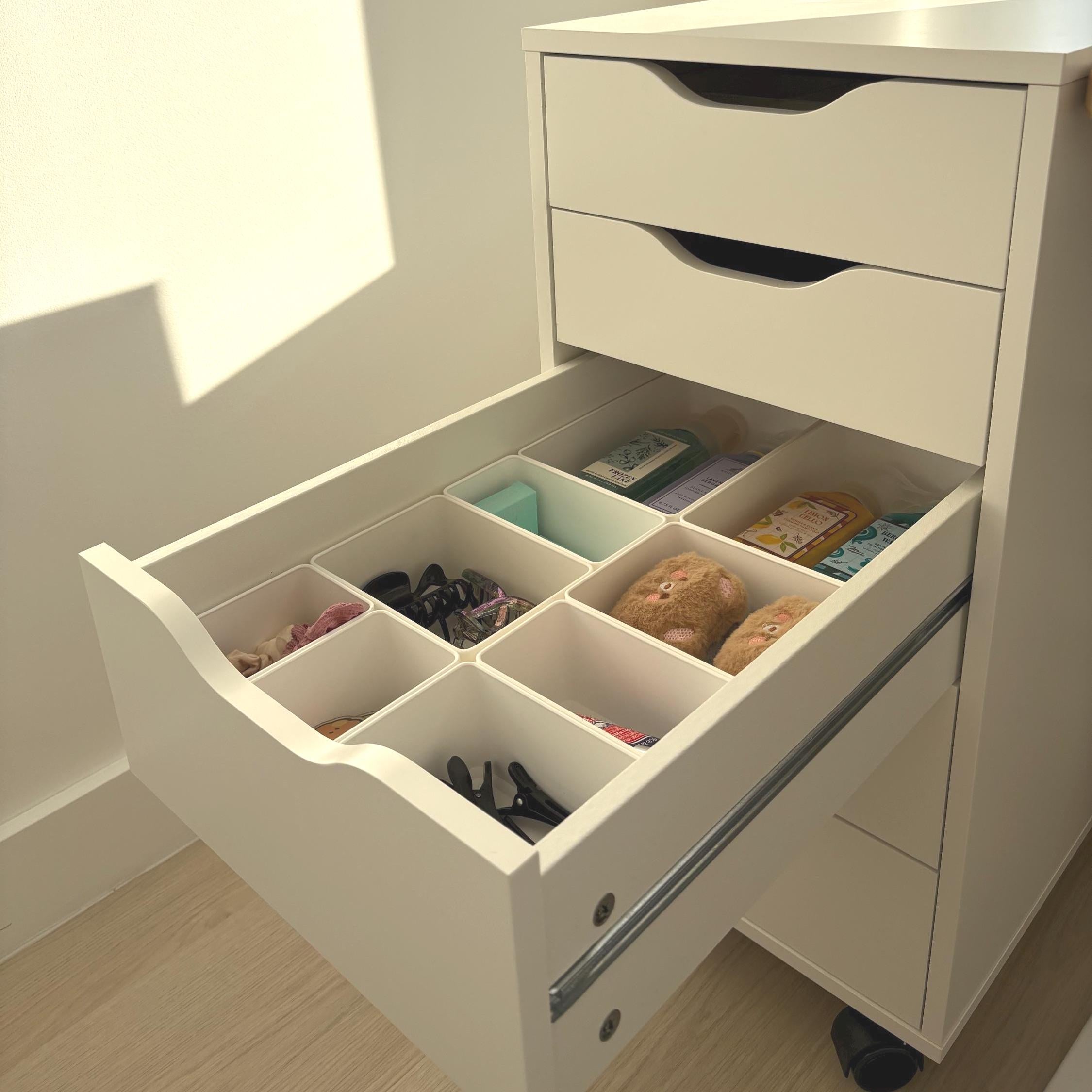 Custom Desk Drawer  2.9" Height Organizer Inserts  – Deep Desk Organizer – Custom Fit  – Office & Home Storage – Modular Drawer Dividers