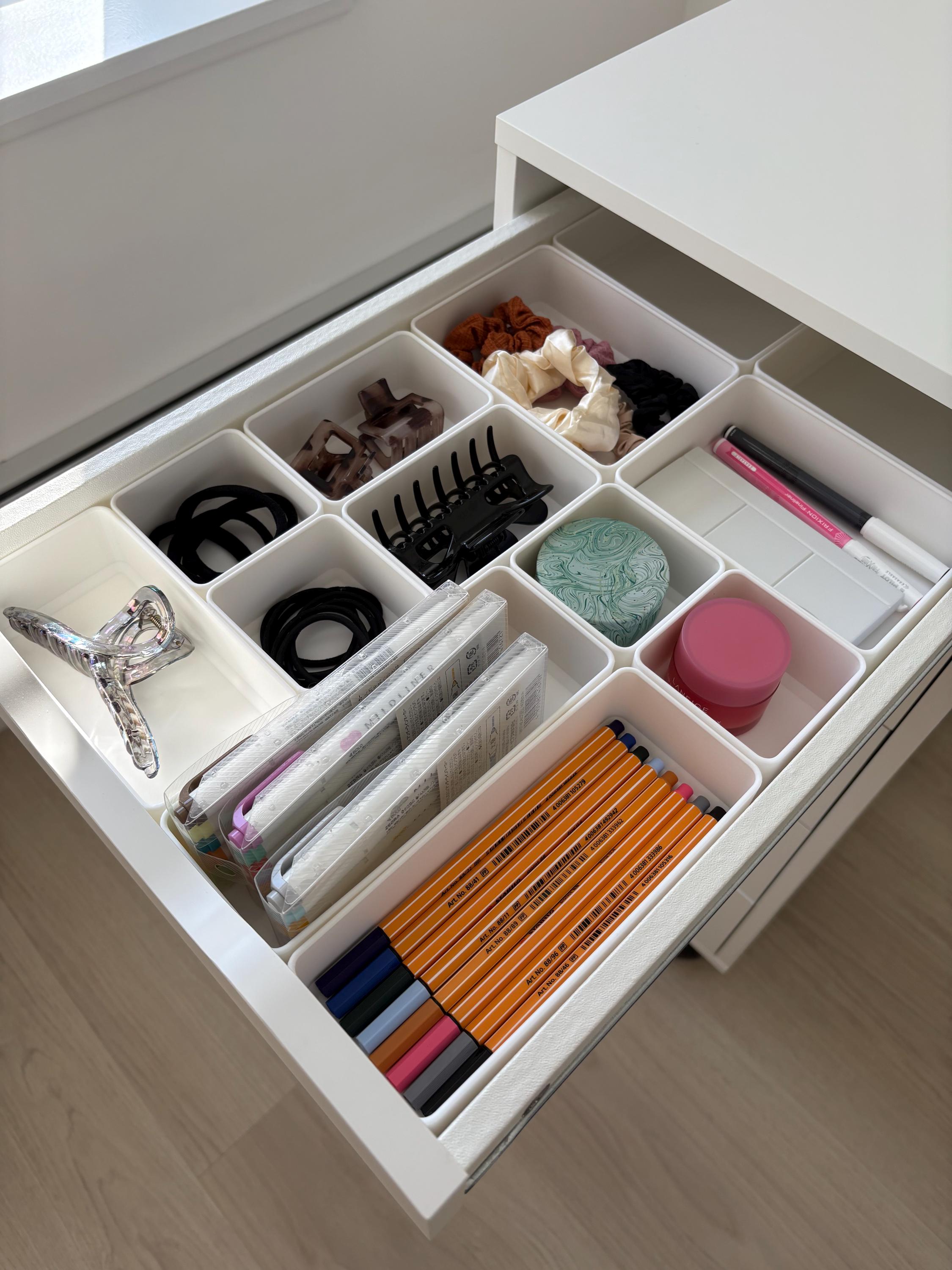 Custom Desk Drawer 1.75" Height Organizer Inserts – Desk Organiser – Custom Fit  – Office & Home Storage – Modular Drawer Dividers