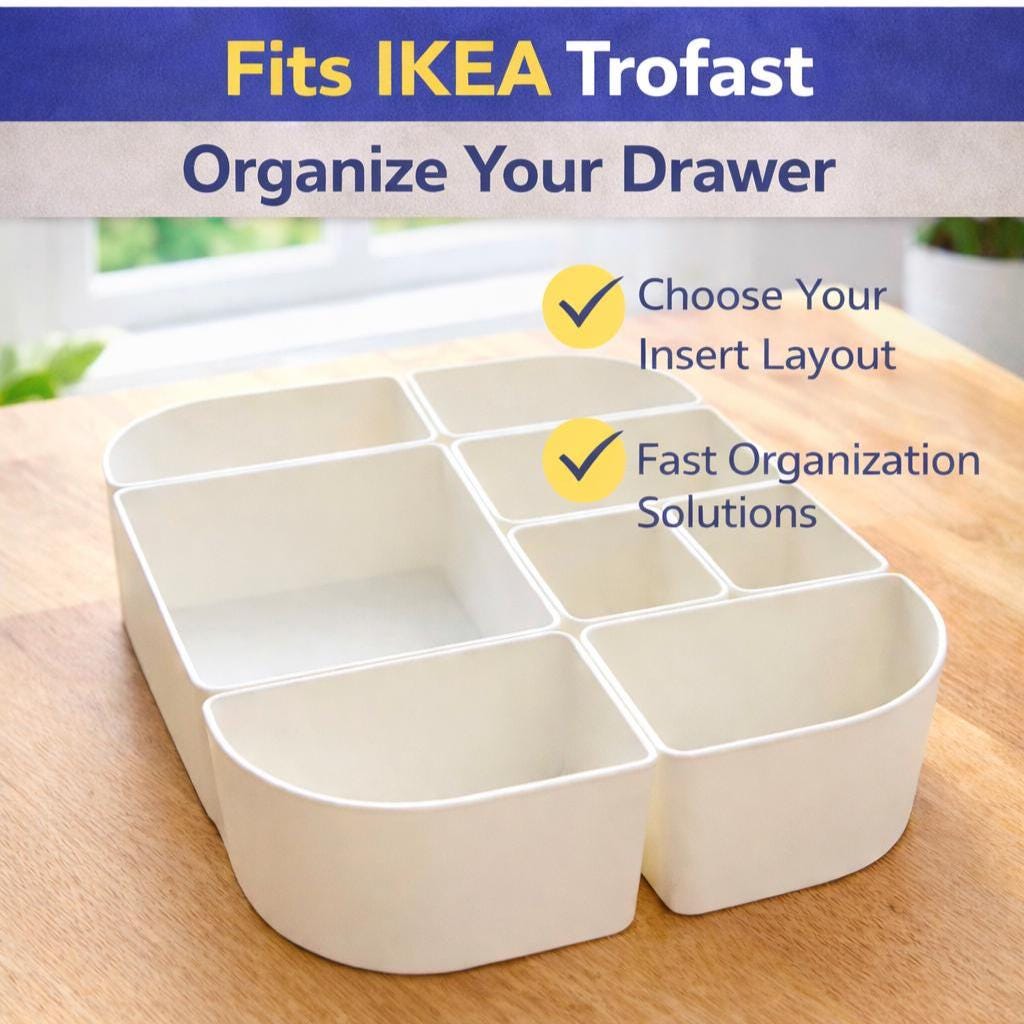 Montessori Sensory Bin Tray Inserts for IKEA Trofast | Modular Sorting Trays for Sensory Play, Daycare & Preschool Classroom Organization