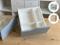 Modular drawer organizer inserts for IKEA Kallax drawer