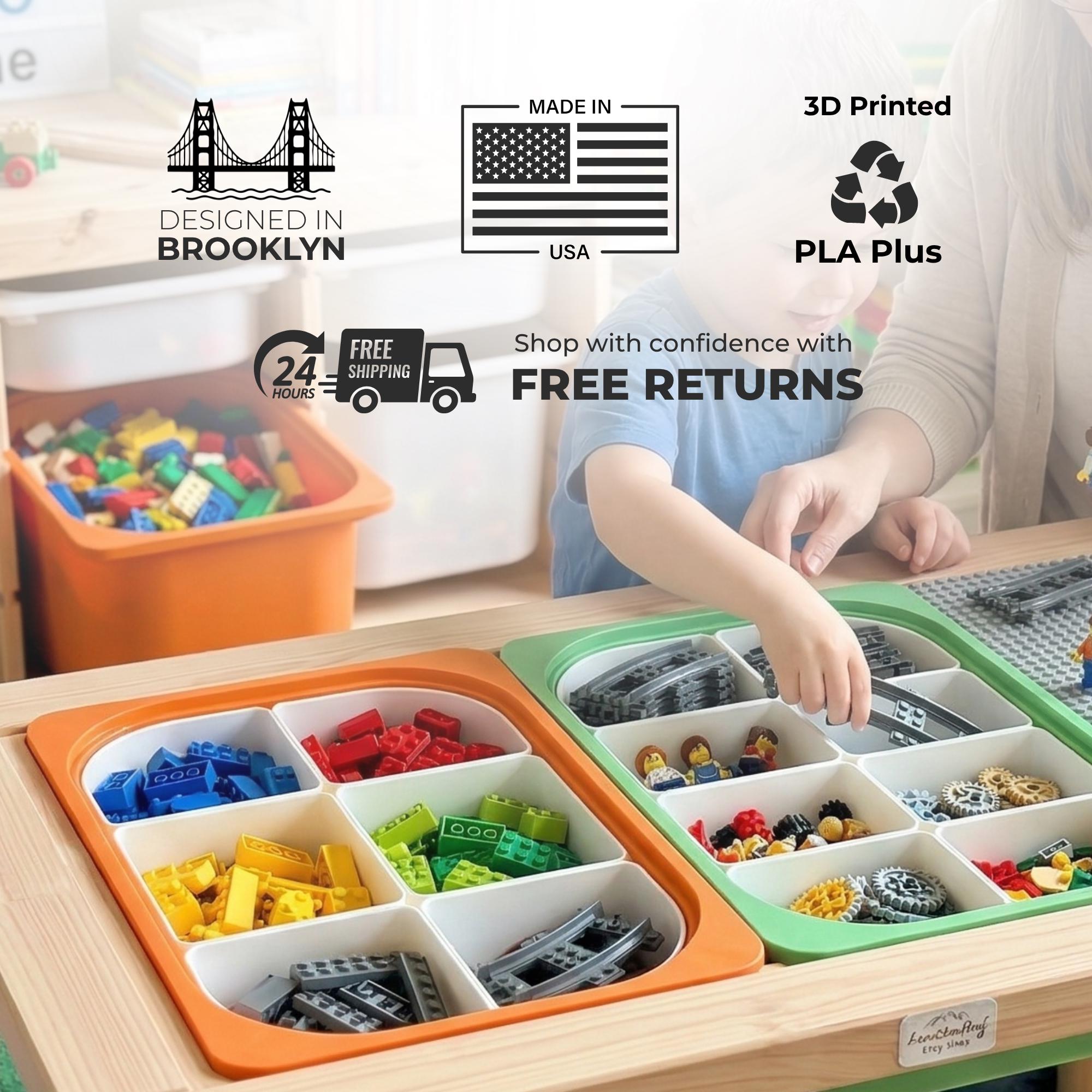 Modular Organizer Insert Bins for Shallow IKEA Trofast Trays | Drawer Organizer, Kitchen Organizer, Desk Organizer, Office Organizer