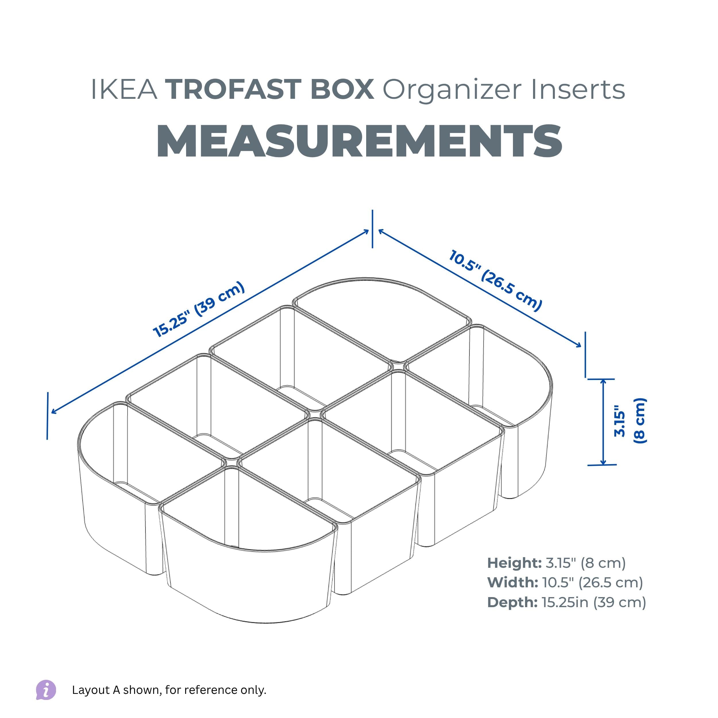 Montessori Sensory Bin Tray Inserts for IKEA Trofast | Modular Sorting Trays for Sensory Play, Daycare & Preschool Classroom Organization