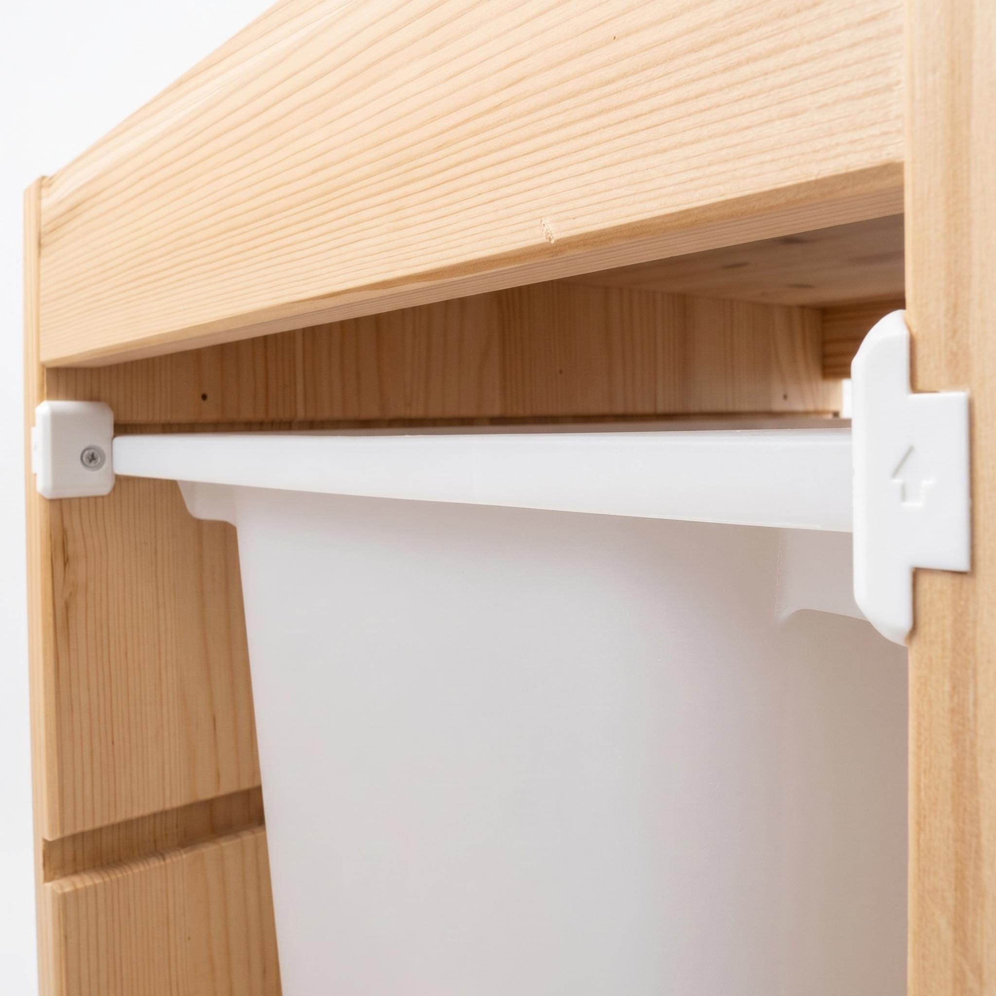 Drawer Bin and Shelf Stoppers for IKEA Trofast Drawer Bins and White/Pine IKEA Trofast frames | Playroom, Toys, Craft Storage