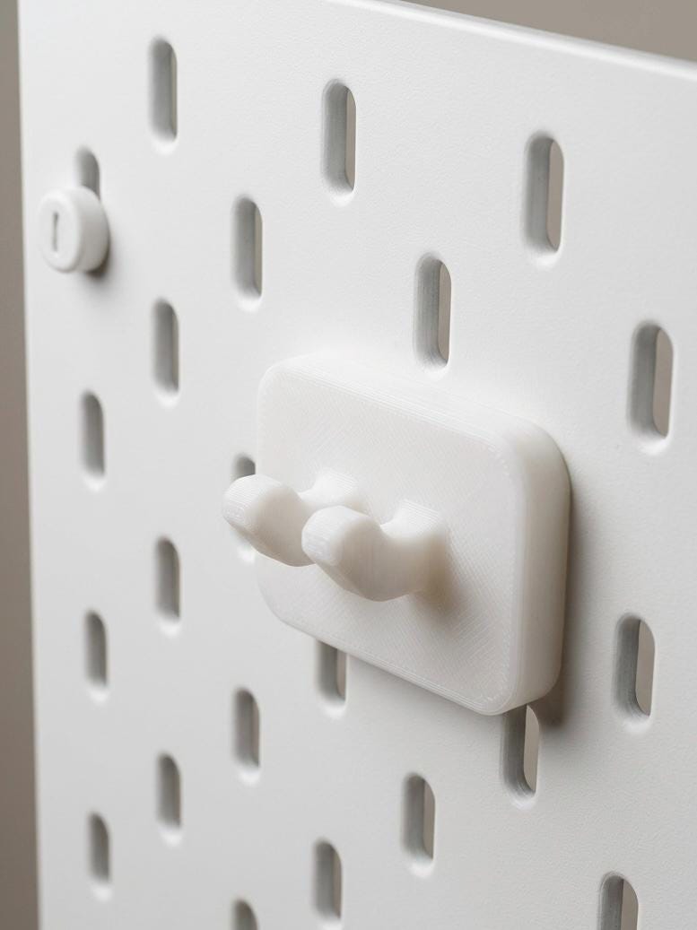 Mounting Bracket for IKEA Skadis Pegboard | Custom-Designed for LEGO® Technic™ Vehicles - Perfect for AFOL Collectors