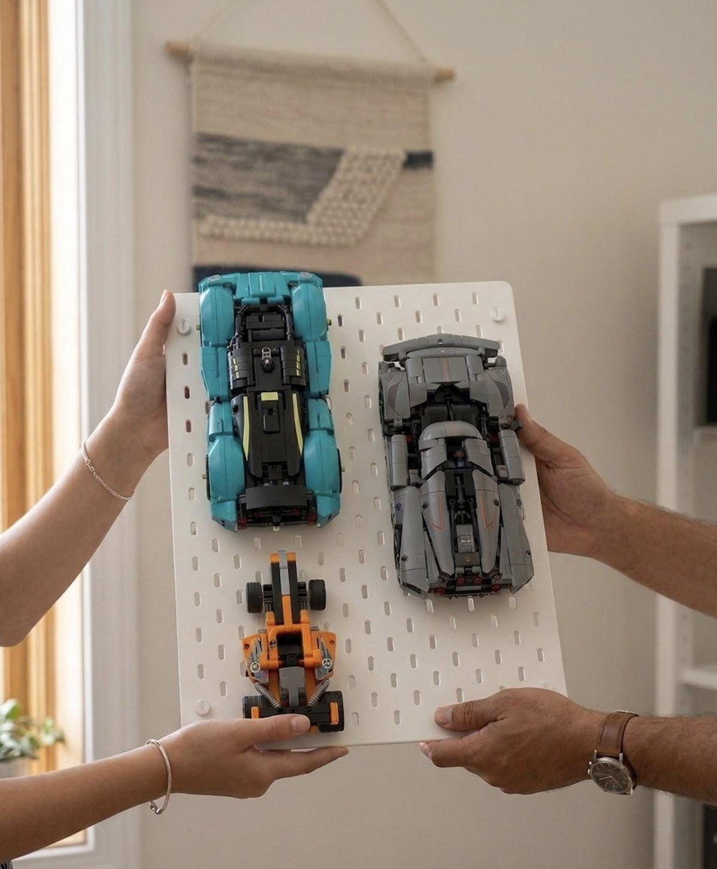 Mounting Bracket for IKEA Skadis Pegboard | Custom-Designed for LEGO® Technic™ Vehicles - Perfect for AFOL Collectors