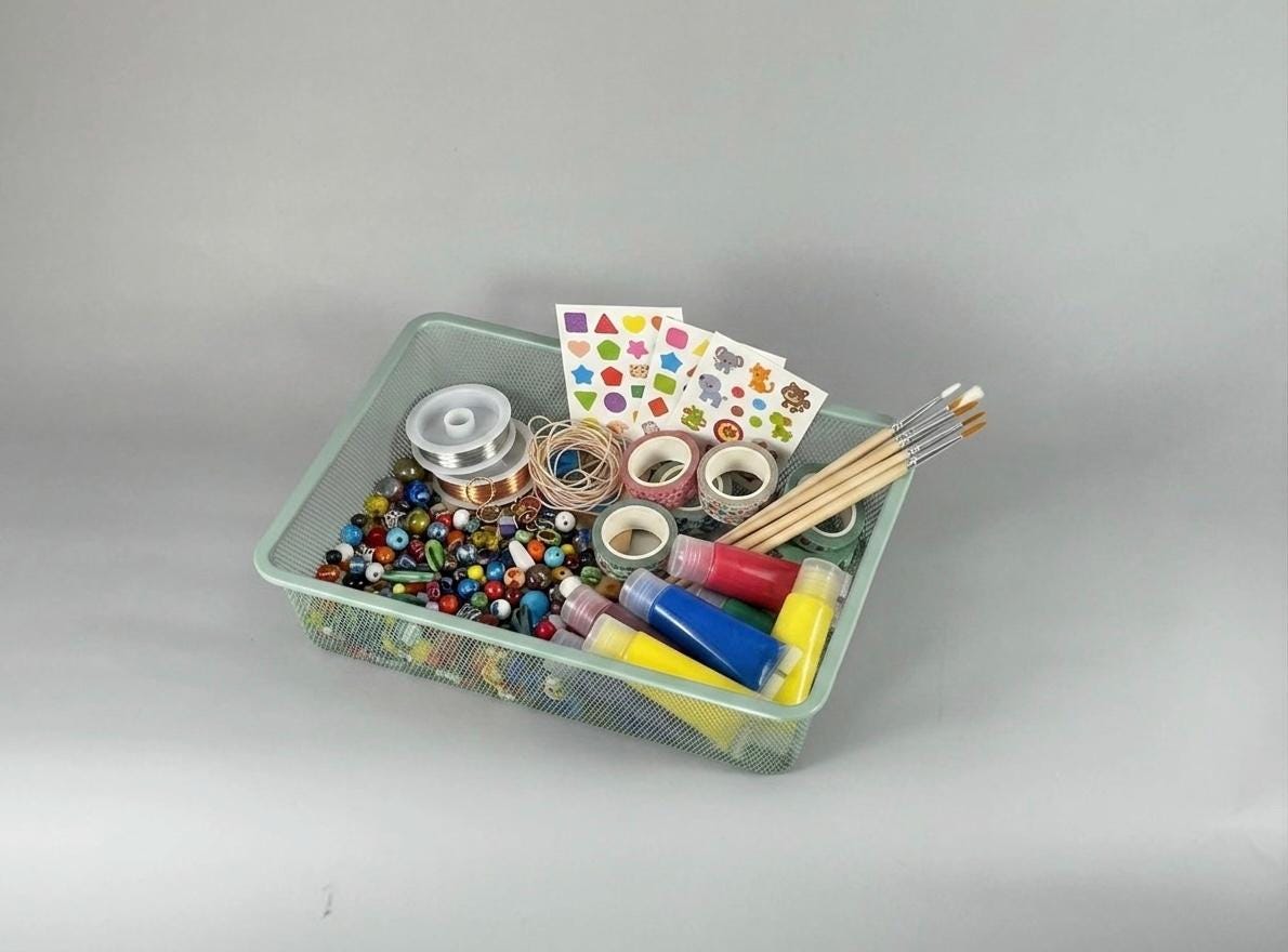 Modular Organizer Inserts for IKEA Trofast Mesh Bins | Craft Supply Storage Bin System